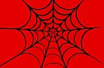 Spider Web Illustration Stock Photo
