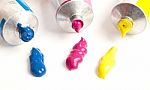 Spilled Paint  Stock Photo