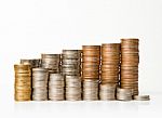 Stacks Of Coins Stock Photo