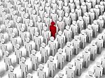 Stand Out From The Crowd Stock Photo
