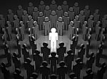 Stand Out From The Crowd Stock Photo