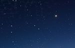 Stars In Night Sky Stock Photo