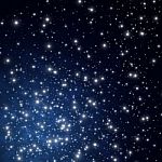 Stars On Sky At Night Stock Photo