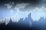 Stock Market Chart Stock Photo