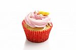 Strawberry Cup Cake  Stock Photo