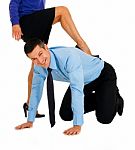 Submissive Businessman Stock Photo