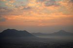 Sunrise At Phu Tok Stock Photo