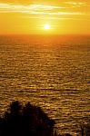 Sunrise Over The Ocean Stock Photo