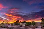 Sunset In Yuma Arizona Stock Photo