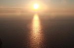 Sunset On The Mediterranean Sea Stock Photo