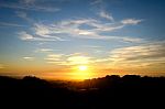 Sunset On The Pacific Ocean Stock Photo