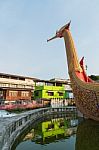 Suphannahong Boat In Wat Cha Lor Temple Stock Photo