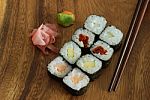 Sushi - Japonese Food Stock Photo