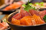 Sushi Set On The Table Stock Photo