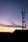 Sutro Tower - Telecommunication Antenna Stock Photo