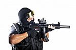 S.w.a.t. Special Police Team Stock Photo