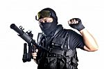 S.w.a.t. Special Police Team Stock Photo