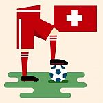 Switzerland National Soccer Kits Stock Photo