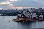 Sydney Opera House View With Beautiful Sky In The Morning,australia: Stock Photo