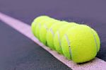 Synthetic Tennis Turf Stock Photo
