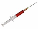 Syringe With Needle And Medicine Stock Photo
