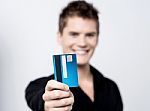 Take My Credit Card For Shopping! Stock Photo
