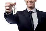 Take Your New Home Key ! Stock Photo