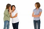 Teenage Girls Gossiping Stock Photo