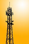 telecommunications tower Stock Photo