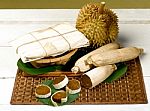 Thai Durian The King Of Fruit Stock Photo