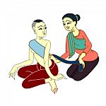 Thai Massage Stock Photo
