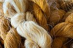 Thai Silk Thread Stock Photo