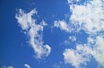 The Blue Sky And Beautiful White Clouds Stock Photo