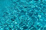 The Blue Water Of The Pool Stock Photo