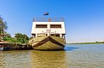 The Boat On The River Nile Stock Photo