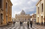 The Famous Via Della Conciliazione In Rome Stock Photo