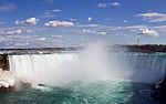 The Fantastic Beautiful Niagara Falls And The Mist Stock Photo