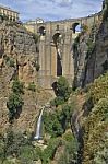The Gorge And The Waterfall Of Ronda Stock Photo
