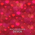 The Heart, Pink Color Banner,card And Background Design Stock Photo