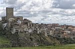 The Medieval Town Of Pietramontecorvino Stock Photo
