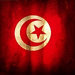 The Old Grunge Flag Of Tunisia Stock Photo