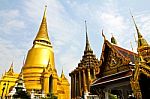 The Pagoda Of Wat Phra Kaew ,thailand Stock Photo