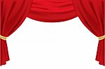 Theater Curtains Stock Photo