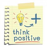 Think Positive Stock Photo