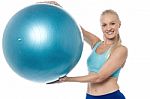 This Is An Aerobic Ball ! Stock Photo