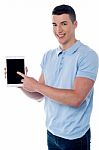 This Is My New Ebook Reader Stock Photo