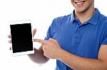 This Is My New Tablet Pc Device Stock Photo