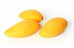 Three Mangoes Stock Photo