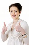 Thumbs Up Gesture Stock Photo