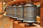 Tibetan Prayer Bells Stock Photo